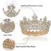 Gold Princess Crown for Women - Wedding Tiara and Crystal Queen Crown - Buy Online on GoSupps.com