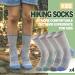 Buy Warm Merino Hiking Socks for Kids - 4 Pairs - Thick Winter Sports Socks in Gray Blue Green Brown | Perfect Christmas Gift - Buy Online on GoSupps.com