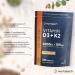 Vitamin D3 K2 High Strength Tablets | 365 Count | Vitamin D3 4000iu and Vitamin K2 MK7 100ug | Immune and Bone Support | Vegetarian | by Horbaach - Buy Online on GoSupps.com