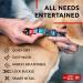 Waudog Ethno Blue Nylon Dog Collar for Large & Medium Dogs - Adjustable 23-35 cm 15 mm Width | Perfect for Puppies & Small Breeds - Buy Online on GoSupps.com