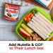 Nutella and Go Snack Packs - Chocolate Hazelnut Spread with Breadsticks - Ideal Bulk Snacks for Kids' Lunch Boxes - Perfect Holiday Stocking Stuffers - 1.8 Ounce (Pack of 4) - Buy Online on GoSupps.com