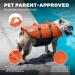 Kyjen Outward Hound Ripstop Quick Release Life Jacket for Dogs - Adjustable Size S Orange | International Shipping Available - Buy Online on GoSupps.com
