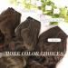 FESHFEN Invisible Wire Hair Extensions - 20 Inch Long Wavy Hairpiece for Women, Dark Brown mix Caramel - Buy Online on GoSupps.com