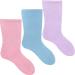 Women's Extra Wide Comfort Fit Diabetic Travel Socks (3 Pair Pack) UK Shoe Size 4-8 (EU 37-42) Pink & Blue Pastels - Buy Online on GoSupps.com