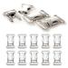 Wholeoooo click closure made of metal in the 10 set 3/4 '' cliff closure/plug lock/plug-in closure for paracord arm bands dog neck straps backpack color: silver