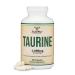 Taurine Supplement 1000mg Per Serving 180 Capsules - Amino Acid Studied to Support a Longer Healthier Life (Taurina) Vegan Safe Gluten Free Non-GMO by Double Wood