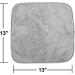 Eurow 13x13 Gray Microfiber Washcloths - Absorbent & Fast Drying - 4 Pack - Buy Online on GoSupps.com