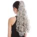 WIG ME UP - 9563B-V-51 hairpiece braid ponytail long voluminous heavily curled curly grey silver grey