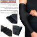HiRui Warm Arm Compression Sleeves 20-30mmHg - Black Large (1 Pair) | Recovery & Support for Running, Cycling, Basketball | UPF50 UV Protection | Men Women - Buy Online on GoSupps.com