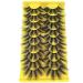 HeyAlice Manga Cosplay 23mm Dramatic Mink Lashes - 9 Pairs Long Fluffy 6D Volume Strip Eyelash Pack - Buy Online on GoSupps.com