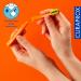 Curaprox CS 5460 Ortho Travel Refill | Duo-Pack Brush Heads for Travel Toothbrush - Orange - Buy Online on GoSupps.com