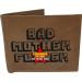 BMF Embroidered Genuine Leather Wallet Brown Authentic