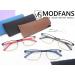 MODFANS 3 Pack Reading Glasses for Men & Women | Blue Light Filter | Stylish Metal Frame Rectangle Design | Stainless Steel | Red Blue Brown +1.25 - Buy Online on GoSupps.com