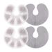 Navaris Thermo Pads Breast Pillow 2 pcs. - 2x Gel Beads Cooling Pad Heat Pad for Breastfeeding - Reusable - Breastfeeding Accessories Gray
