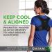 Gaiam Restore Posture Corrector - Adjustable Back Brace for Women & Men | Clavicle, Neck, Shoulder Support | Invisible Pain Relief Neoprene - Buy Online on GoSupps.com