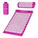 Acupressmate Premium acupressure set - including acupressure mat pillow bag & workout app reference made of 100% cotton solution of tension (violet)