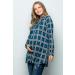 High Neck Maternity Knit Sweater - Long Sleeve Tunic Pullover Top (S Teal/Blk) - Made in USA - Buy Online on GoSupps.com