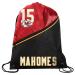 FOCO - Kansas City Chiefs High End Diagonal Drawstring Backpack Gym Bag - Patrick Mahomes #15