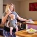 Premium Baby Sling Wrap Carrier by Funki Flamingo - Original Stretchy Design for Newborn to Toddler | Cozy & Soothing Neutral Grey | One Size Fits All - Buy Online on GoSupps.com
