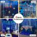 PartyWoo 2 pcs Royal Blue Foil Fringe Curtains for Birthday Wedding Party Decorations - Buy Online on GoSupps.com