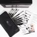 Oscar Charles Eye Makeup Brush Set | 12 Premium Brushes & Luxury Silver Cosmetic Bag | Perfect for Professional & Everyday Use - Buy Online on GoSupps.com