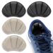 Sibba 2 Pairs Heel Grips Shoes Pads for Shoes Too Big Self-Adhesive Foot Cushions Pads for Women Men Thick Shoe Inserts Back Insoles Anti Blister Shoe Liners Heel Protectors (Black&Nude)