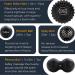 Deep Tissue Massage Ball Set for Muscle Recovery, Myofascial Release & Plantar Fasciitis Relief - Black - Buy Online on GoSupps.com