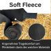 Fleece Horse Bandages with Velcro Fastener | 4-Set with Storage Bag - Pony Black - Buy Online on GoSupps.com