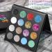 UCANBE Glitter Eyeshadow Palette - 12 Chunky & Fine Glitter + 4 Pigmented Eye Shadows for Theater Cosplay Halloween & More | International Shipping - Buy Online on GoSupps.com