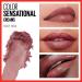 Maybelline Color Sensational Lipstick - Rosy Risk, Cream Finish, Hydrating Lip Color - Nude, Pink, Red, Plum - 0.15 oz - Buy Online on GoSupps.com