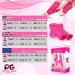 Physix Gear Plantar Fasciitis Support Compression Ankle Socks - Toeless Arch Sleeve for Achilles & Heel Spurs - XXL - Pink - Buy Online on GoSupps.com