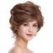 WIG ME UP DM02-12H24 Women's Short Wild Teased Wavy Wig - Light Brown Blonde Streaked - International Shipping Available - Buy Online on GoSupps.com
