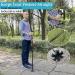 Honmido Folding Walking Cane for Seniors | Adjustable Height & Anti-Slip Lightweight Alloy | Self Standing & Collapsible for Travel | Mobility Aid for Men & Women | Black - Buy Online on GoSupps.com
