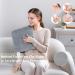 SAFER Electric Heating Pad for Pain Relief - Quick-Heat with LCD Control Panel - Machine Washable 12x24 (Silver Gray) - Buy Online on GoSupps.com