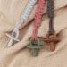 Shop LUVADEYO Hand-Woven Cotton Pacifier Chain | Modern Baby Accessories | White Khaki & Powder Colors for Stylish Parenting - Buy Online on GoSupps.com