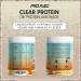 Vegan Clear Protein Drink 1080g - Delicious Orange Flavor | High-Quality Pea Protein Hydrolysate | 56% Protein | 3 Pack - Buy Online on GoSupps.com