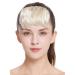 WIG ME UP - TYP-760-88 hairpiece bangs clip-in short straight curved micro bangs micro fringe light blonde blonde