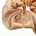 6 Pieces Oversized Satin Hair Ties Set Soft Silk Elastic Hair Bands for Girls | Stylish Horseshoe Holders in White Reddish Brown Black Bright Coffee Dark Coffee Brown - Buy Online on GoSupps.com