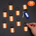 Tuanse 30 Pcs Reflective Zipper Pulls - Double Sided Bright Nylon Keychain Tags for Safety - Ideal for Backpacks, Dog Collars, and Sports Gear - Orange - Buy Online on GoSupps.com