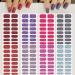 8 Sheets 128 Pieces Full Cover Color Strips Nail Art Stickers Solid Sticker Nails Street Real Nail Polish Strips Self-Adhesive Solid Nail Art Decal Strips Sticker Nails for Women