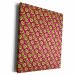 3dRose Museum Grade Canvas Wrap - Two Kisses Collided Lip Smacking Lime Colored Lips Pattern Pattern - Lipstick Kisses