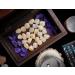 Crocon Golden Pyrite Rune Stones Set - Elder Futhark Alphabet Engraved Symbols for Chakra Balancing - 15-20mm Decorative Stones - Buy Online on GoSupps.com