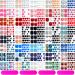 880 Pieces 40 Sheets Full Wraps Toe Nail Polish Stickers Self-Adhesive Toe Nail Decals Toenail Polish Strips with 4 Pieces Nail Files for Women Girls DIY Nail Decor Art (Colorful Series)