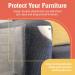 Stelucca Amazing Shields Cat Scratch Deterrent - 6-Pack Furniture Protectors - Clear 17x12 Anti-Scratch Pads for Couch - Sofa Protector with Twist Pins - Buy Online on GoSupps.com