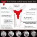 BEARD NINJA Beard Shaping Tool - Lineup & Edging Template for Goatee, Mustache, Neckline - Red - Buy Online on GoSupps.com