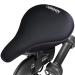 Domain Cycling Gel Bike Seat Cushion- Secure Peloton Fit for Smooth Stable Rides- Non-Slip Bicycle Seat Cushion for Exercise Bikes, Padded Bike Cushion Seat Cover for Men or Women Comfort, 10.5x7 Black