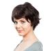 Short Human Hair Wig with Side Parting | Dark Brown with Red Highlights - DW411HH-2H130 | Shop Now! - Buy Online on GoSupps.com