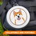 Akita Portable Folding Dog Bowl with Carabiners - Lightweight & Unique Accessory for Walks - Buy Online on GoSupps.com