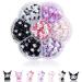 140 Pcs Nail Charms TemBelle Slime Charms Resin Flatbacks 3D Nail Charms for Nail Art Decorations Supplies DIY Art Nail Hair Clips Refrigerator Magnets Dress Up and Phone Cases Etc