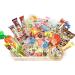 Samurai Kid Dagashi Set, Japanese Snack Assortment 36pc with Samurai Kid sticker